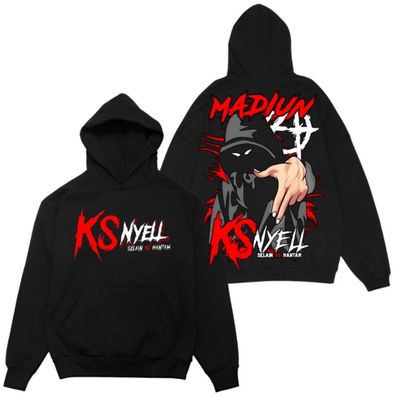 Promo Hoodie KS Nyell - Nganjuk Ponorogo Tulungagung Jombang Kediri Madiun - Bahan Cotton Fleece Sta