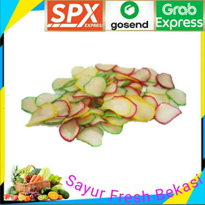 

Kerupuk Bawang Warna Warni 250g.