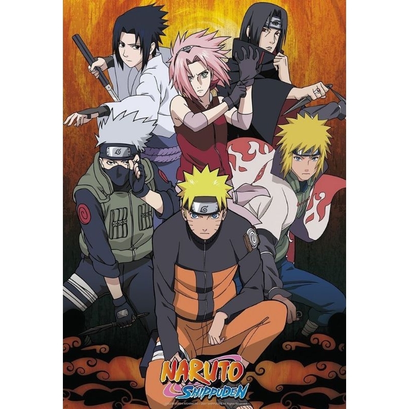 hiasan dinding gambar Naruto size 20x30 cm bahan papan mdf