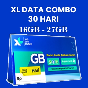 Paket Internet XL Combo 16GB - 27 GB Murah