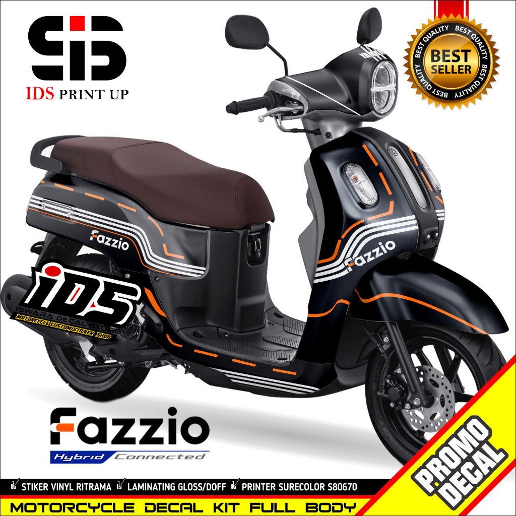 Decal Yamaha Fazzio Stiker Fazzio Dekal Fazzio Striping Fazzio Decal Fazzio Full Body Prime