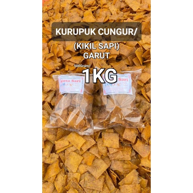 

Kerupuk Cungur (Kikil Sapi)khas Garut 500Gr/1Kg Mentah