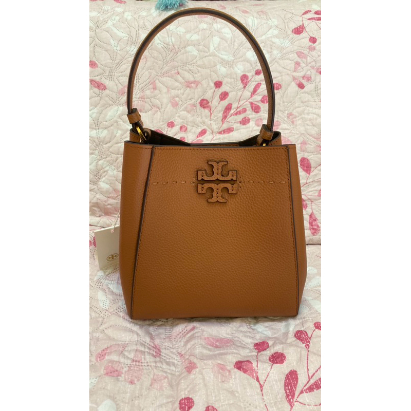 TB TORY BURCH MCGRAW SMALL HOBO BUCKET TAS TB