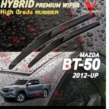 Sepasang Wiper Mazda BT-50 Karet kaca Silicon Hybrid