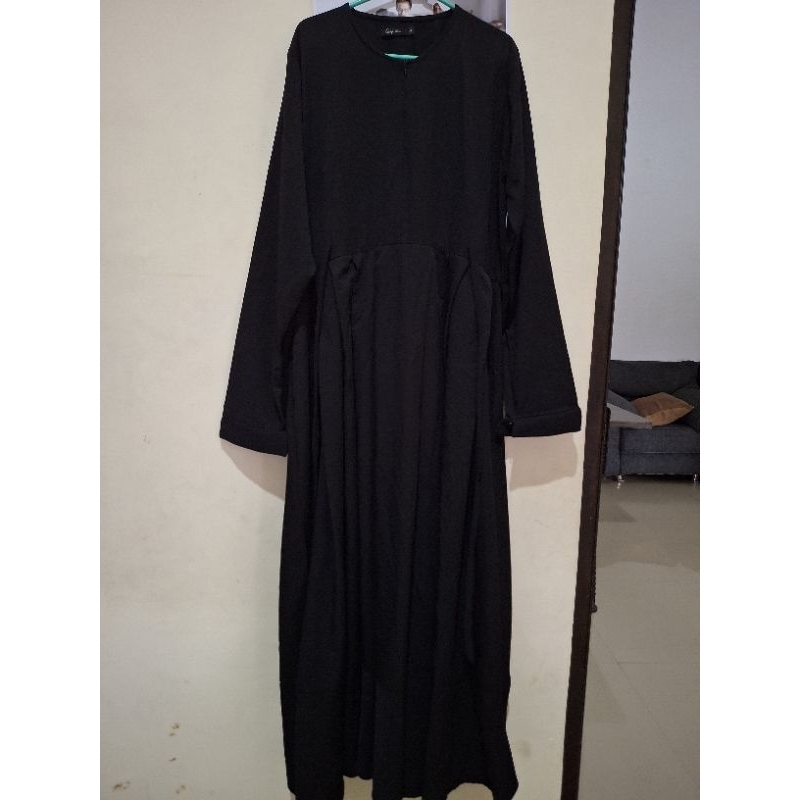 preloved abaya hitam vgc