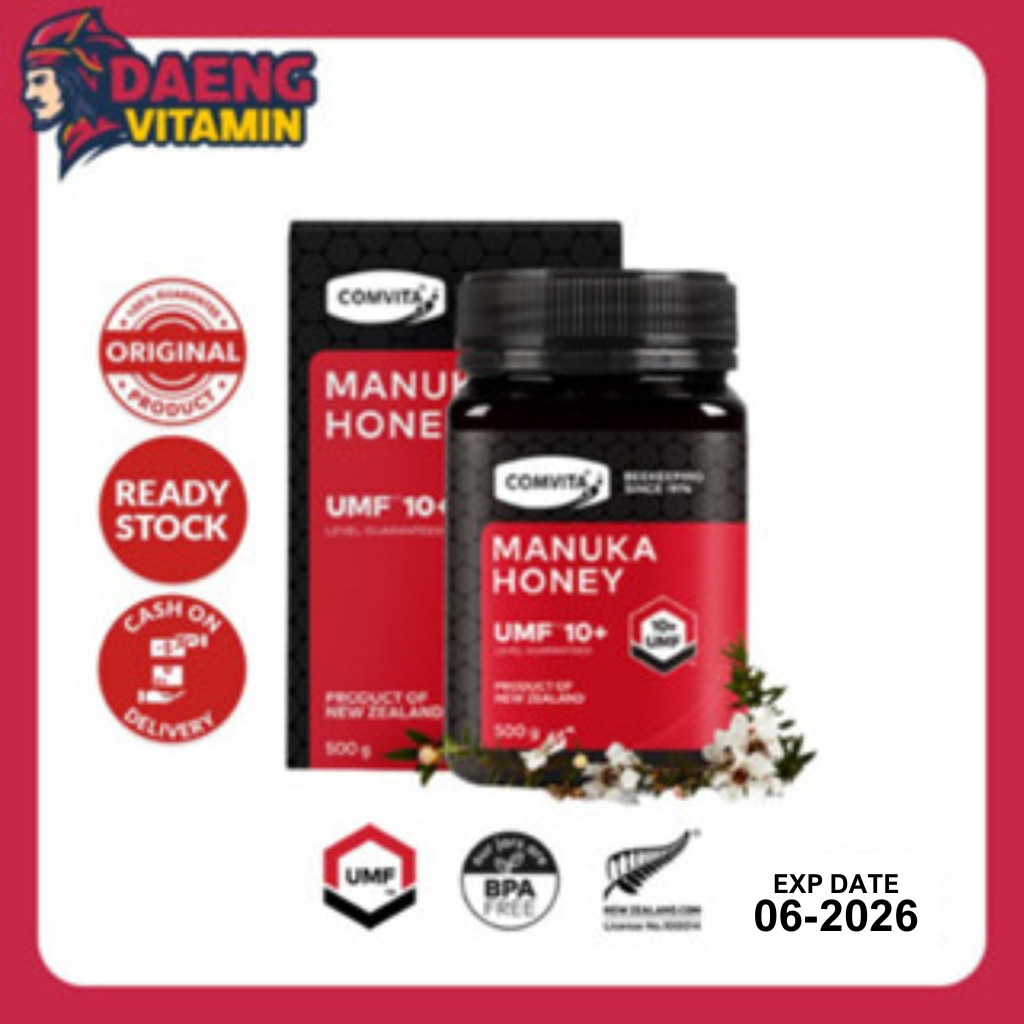 

Comvita Manuka Honey UMF 10+ 500g Madu Asli 100% Murni Alami Original New Zealand 500 g