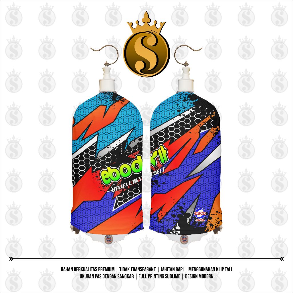 KERODONG FULL PRINTING SANGKAR LOVEBIRD - EBOD VIT