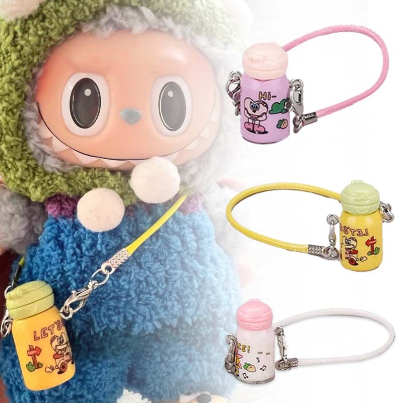 Mini Labubu Termos Ketel/Gelas Air / Teko Air Mini Termos Air Panas Labubu Aksesoris Miniatur Rumah 
