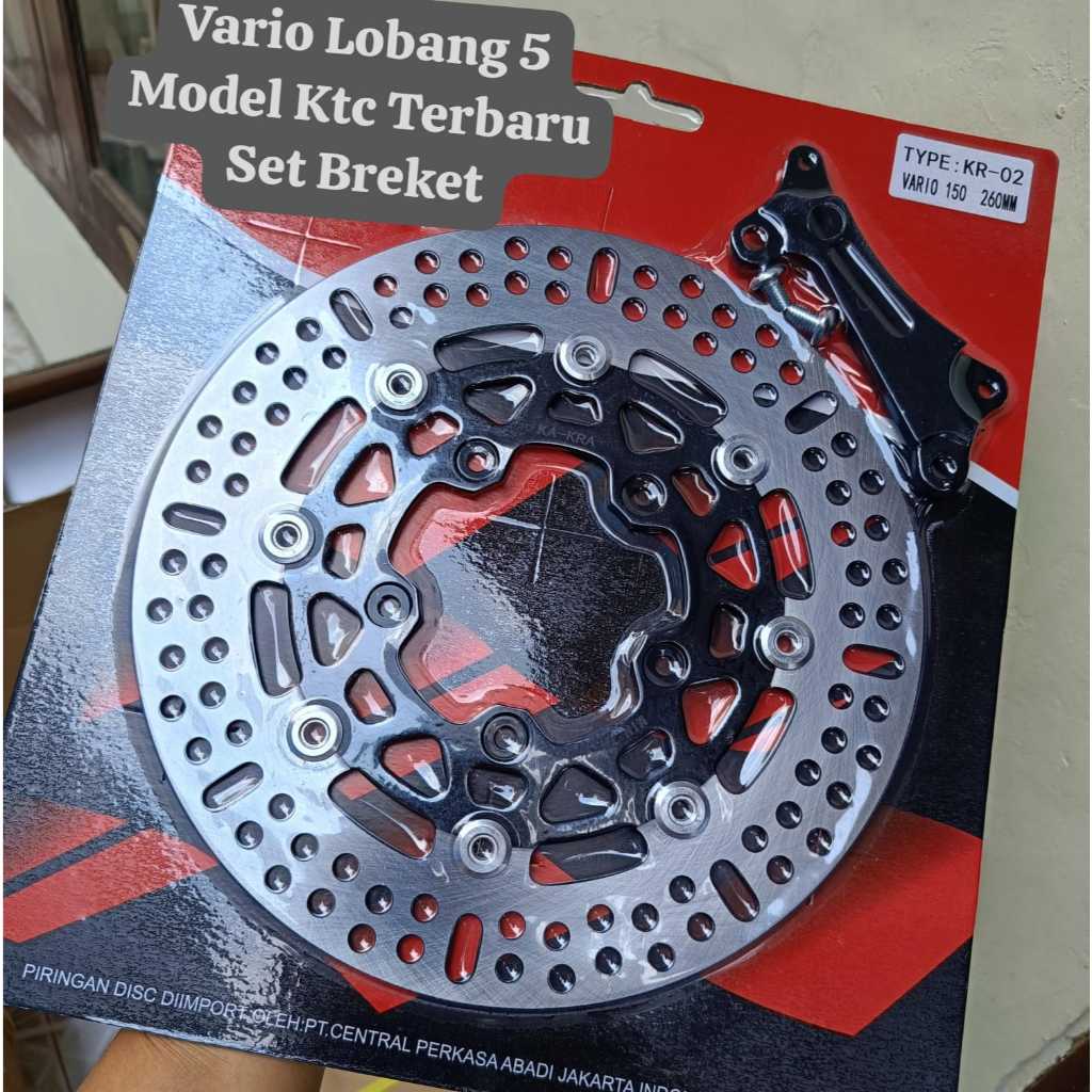 Piringan Cakram Disc Model Ktc 260 mm Motor Vario 125 NEW 150 NEW Vario Baut 5 Vario Lobang Baut Cak