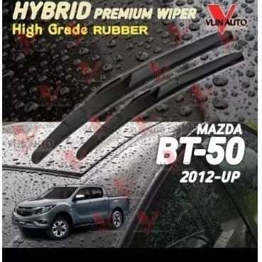 Sepasang Wiper Mazda BT-50 Karet kaca Silicon Hybrid