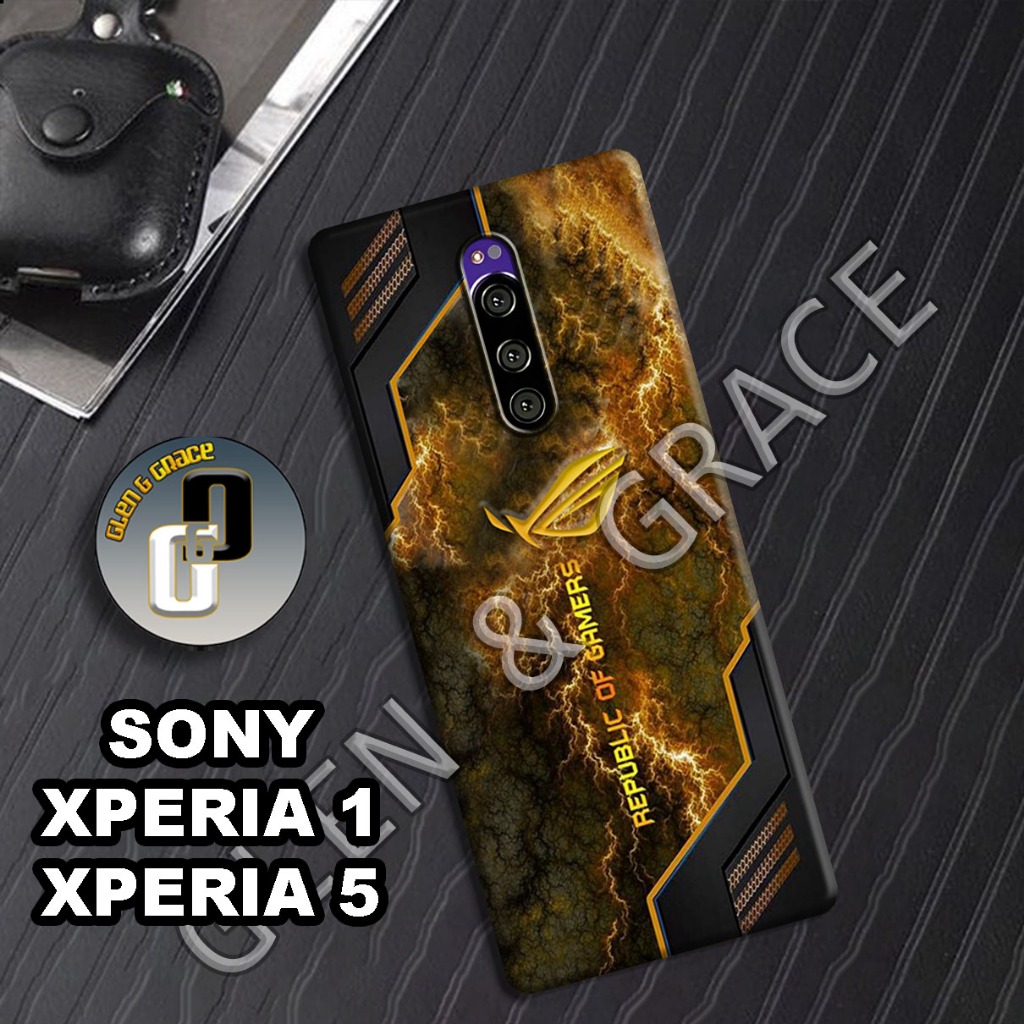 G24 - Case SONY XPERIA 1 - Bahan karet lentur - Motif ROG - Softcase SONY XPERIA 5 - Silikon lentur 