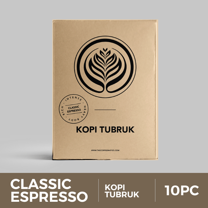 Classic Espresso Kopi Tubruk Box - Kopi Tubruk Arabika Sachet | Coffeenatics