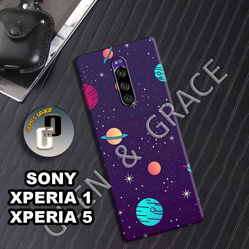 G29 - Case SONY XPERIA 1 - Bahan karet lentur - Motif PLANET - Softcase SONY XPERIA 5 - Silikon lent