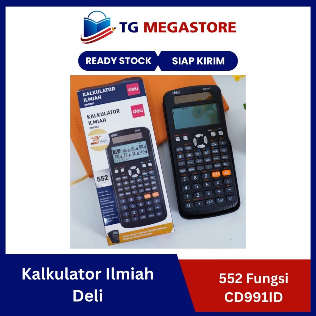 

Kalkulator Ilmiah Deli 552 Fungsi - CD991ID