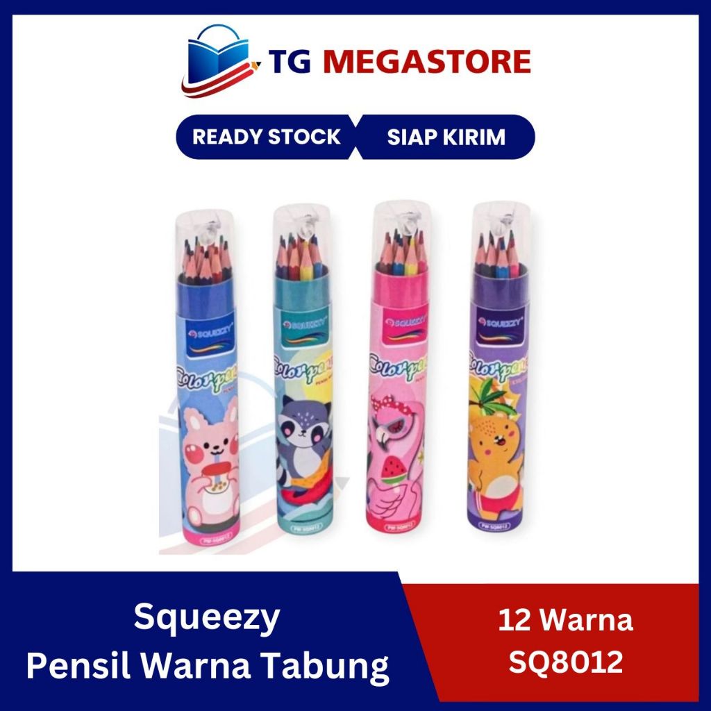 

Squeezy Pensil Warna Tabung 12 Warna SQ8012