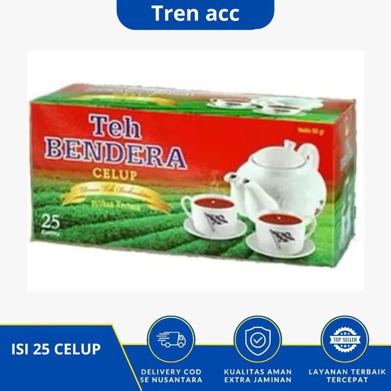 

Teh Bendera Celup 25 kantong /TEH BENDERA CELUP ISI 25 PCS