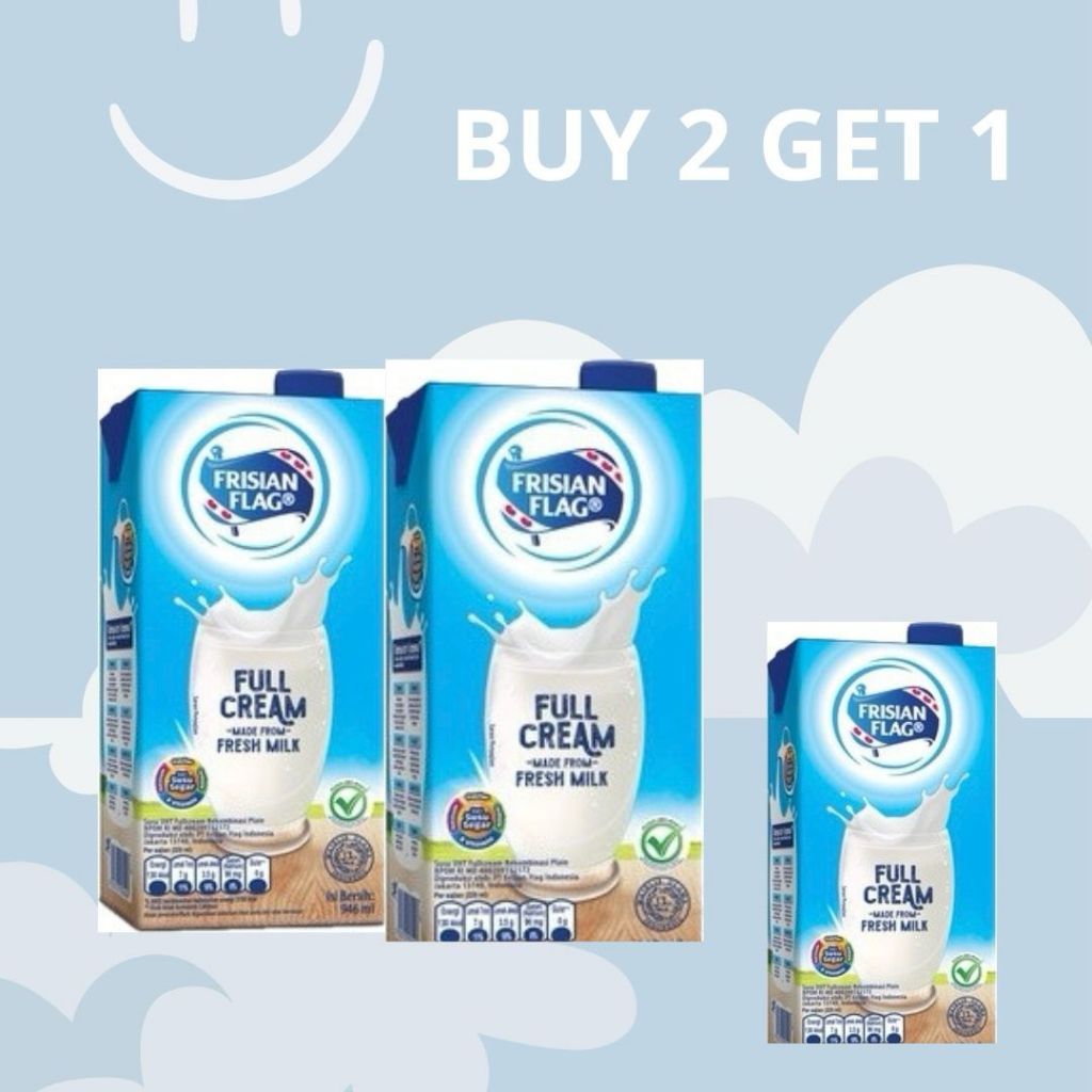 

BUY 2 GET 1 FREE Frisian Flag UHT Plain 900 ml