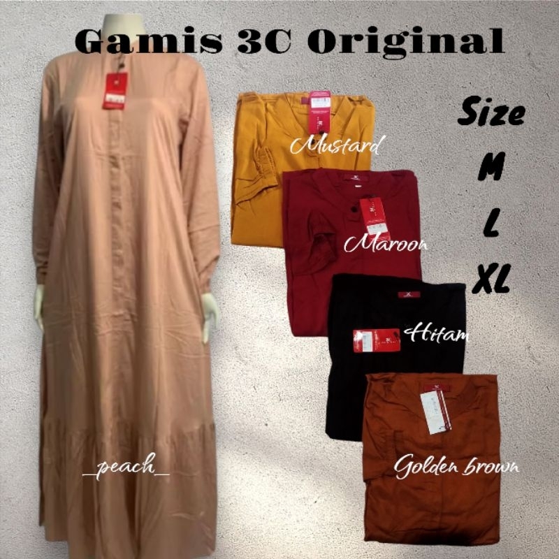 Gamis 3c original model baru