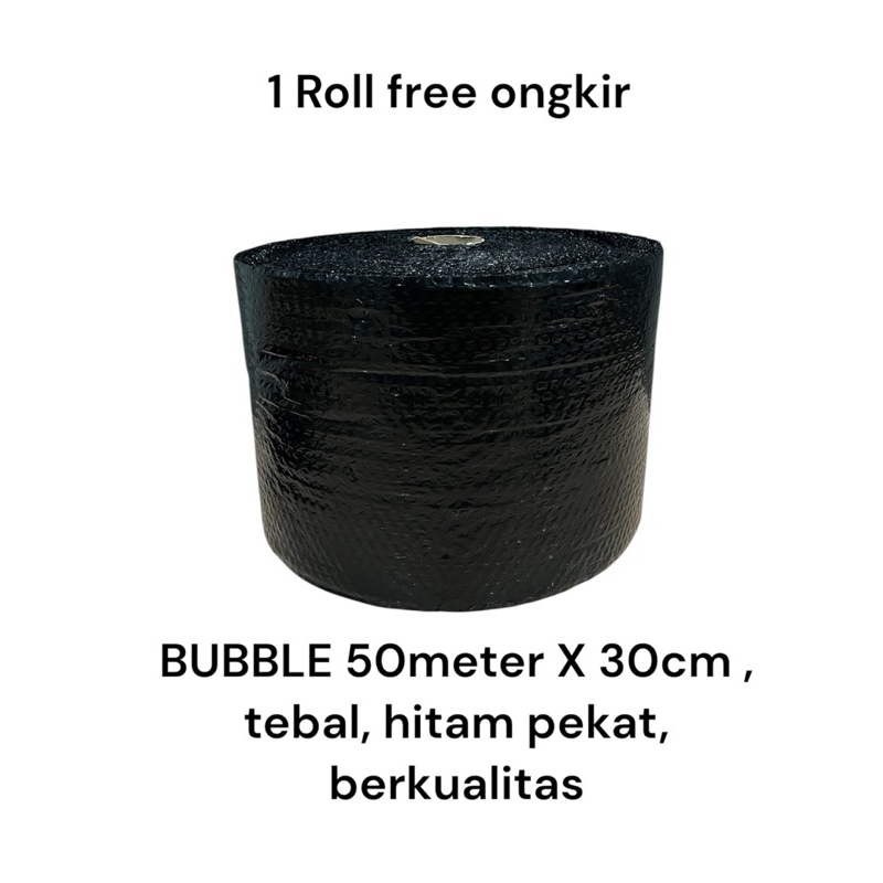

bubble wrap 50mX30cm hitam pekat tebal berkualitas