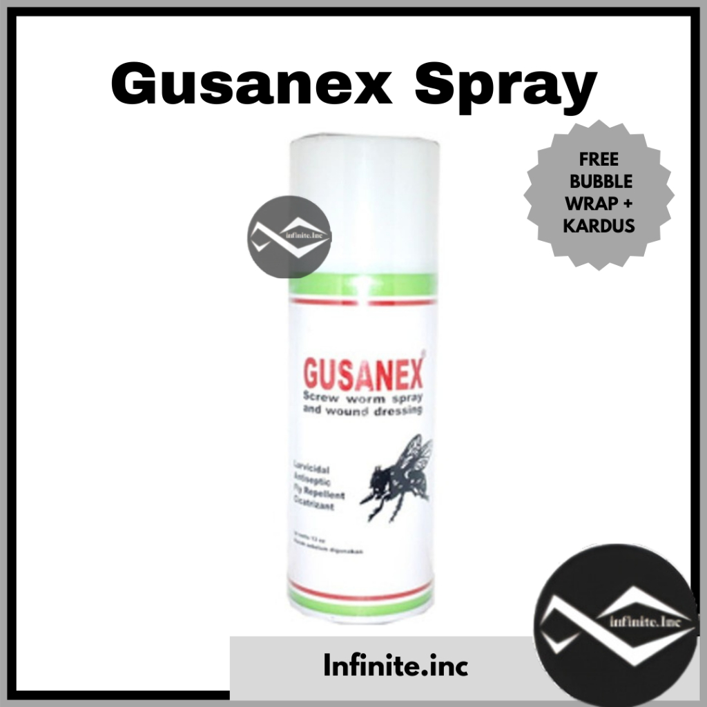 LUAR JAWA Hanya Bisa Kargo GUSANEX Spray Obat Semprot Luka Hewan Wound Dressing