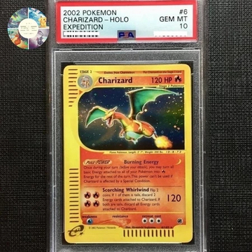 Kartu Pokemon - Charizard Expedition Holo Rare PSA 10