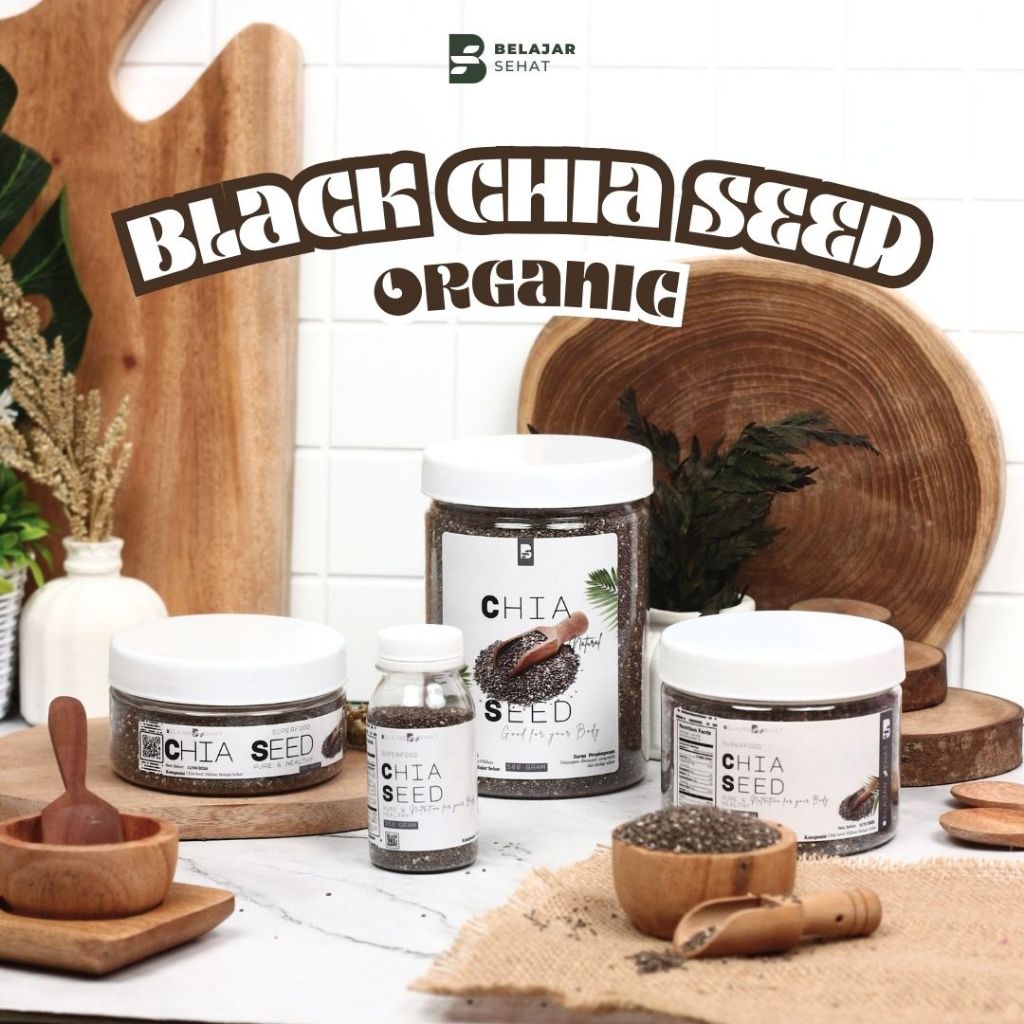 

Belajar Sehat Chia Seed Jar 150G Natural Chiaseed Ciaseed Premium MPASI Superfood Diet Sehat