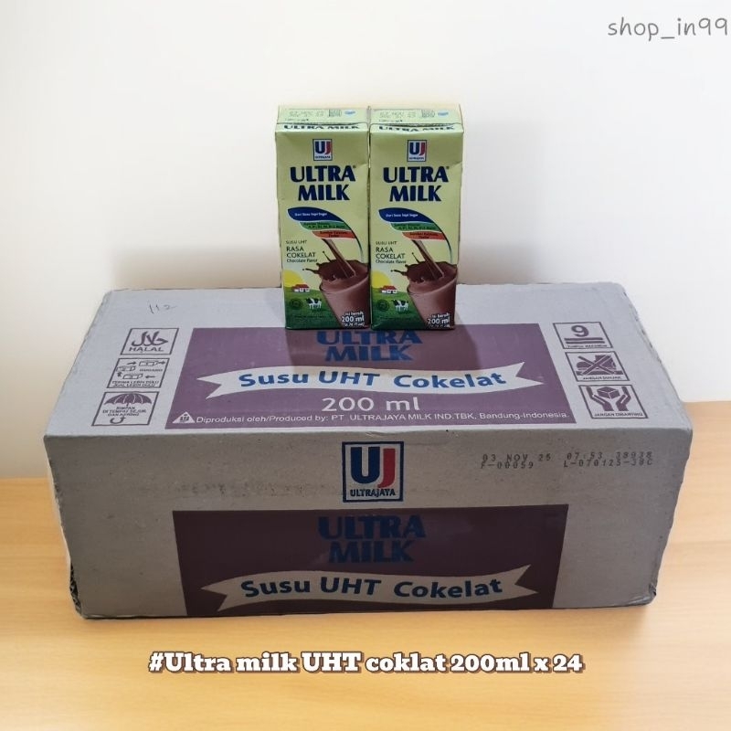 

Ultra milk UHT coklat box 200ml x 24