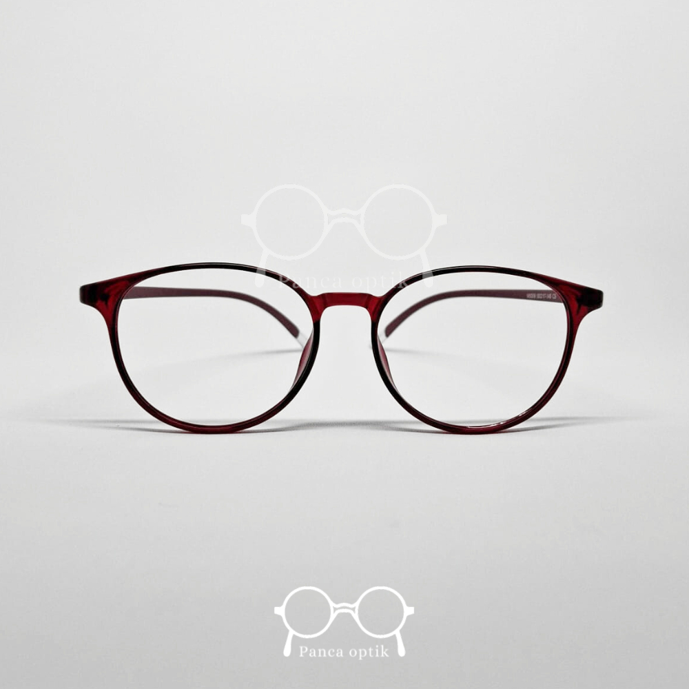 M5009 C5 | Kacamata Merah (Minus-Normal-Cylinder) AntiRadiasi-Bluecromic-Blueray-Photocromic