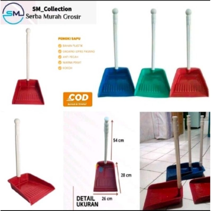 Serok Sampah/Pengki Gagang/Pengki Sampah/Serokan Sampah/Sekop Sampah/Pengki Plastik/Serok Plastik/Pe