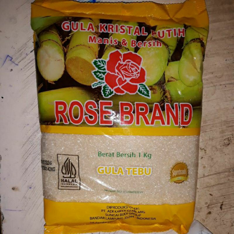 

Rose brand gula kristal putih 1 kg