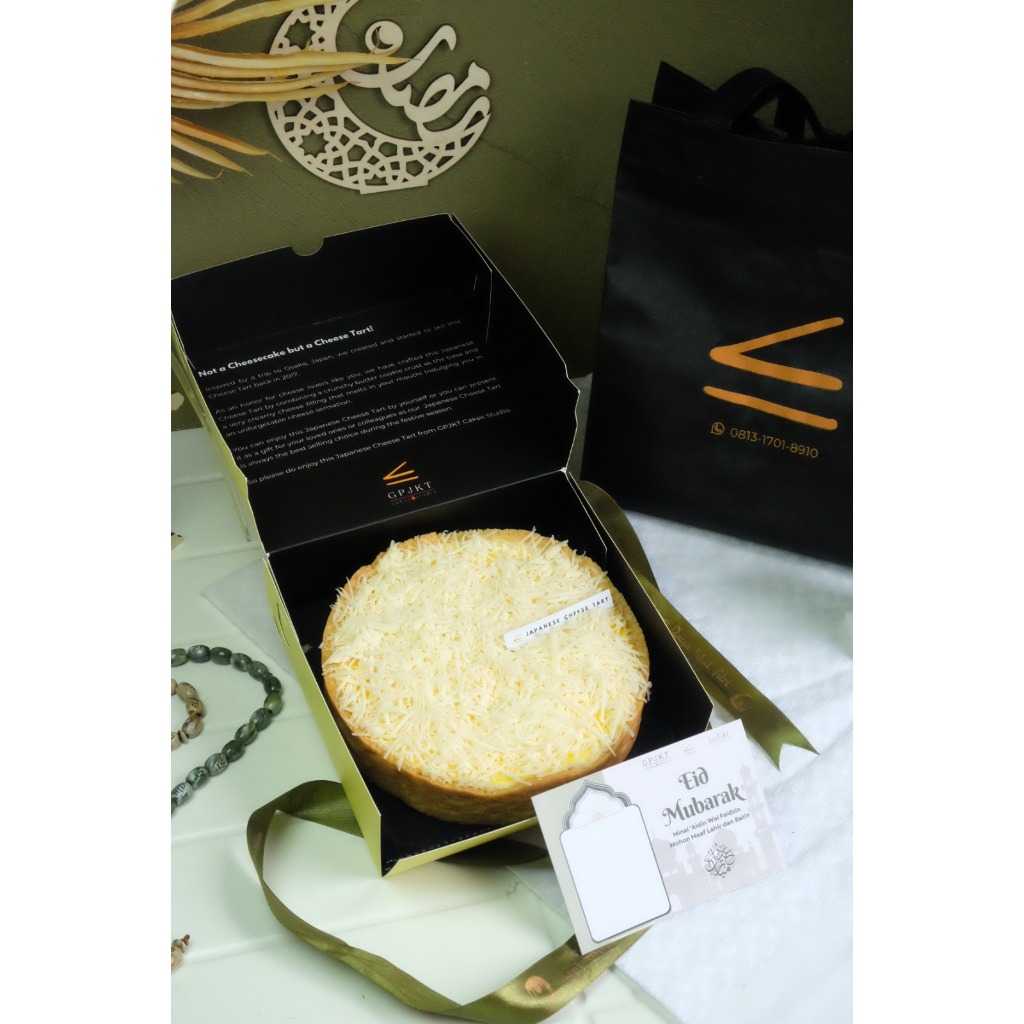 

Hampers lebaran / Hampers idul fitri / Ramadhan gift /Parcel / Japanese Cheese Tart - Khaleed