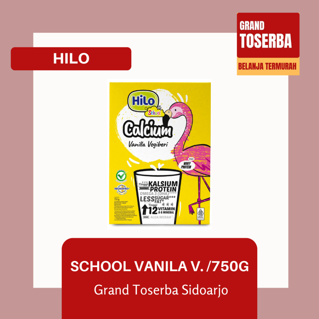 

HILO SCHOOL / TEEN / ACTIVE / GOLD / 500g - 750g / SUSU TINGGI KALSIUM