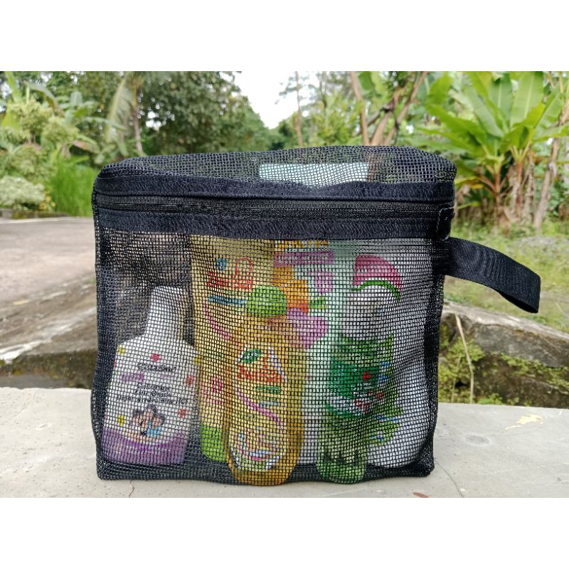 Pouch Kosmetik Tas Make Up Ukuran 19x23 Tas Penyimpanan Bedak Bayi, Kosmetik