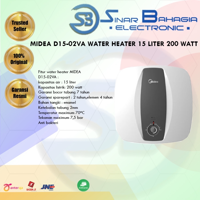 MIDEA D15-02VA WATER HEATER 15L (NEW)