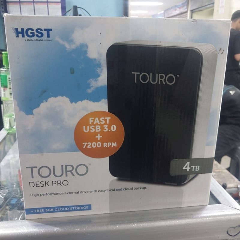 Harddisk Hdd Hardisk eksternal 4Tb HGST TOURO 3.5inch Usb 3.0 Second ORI