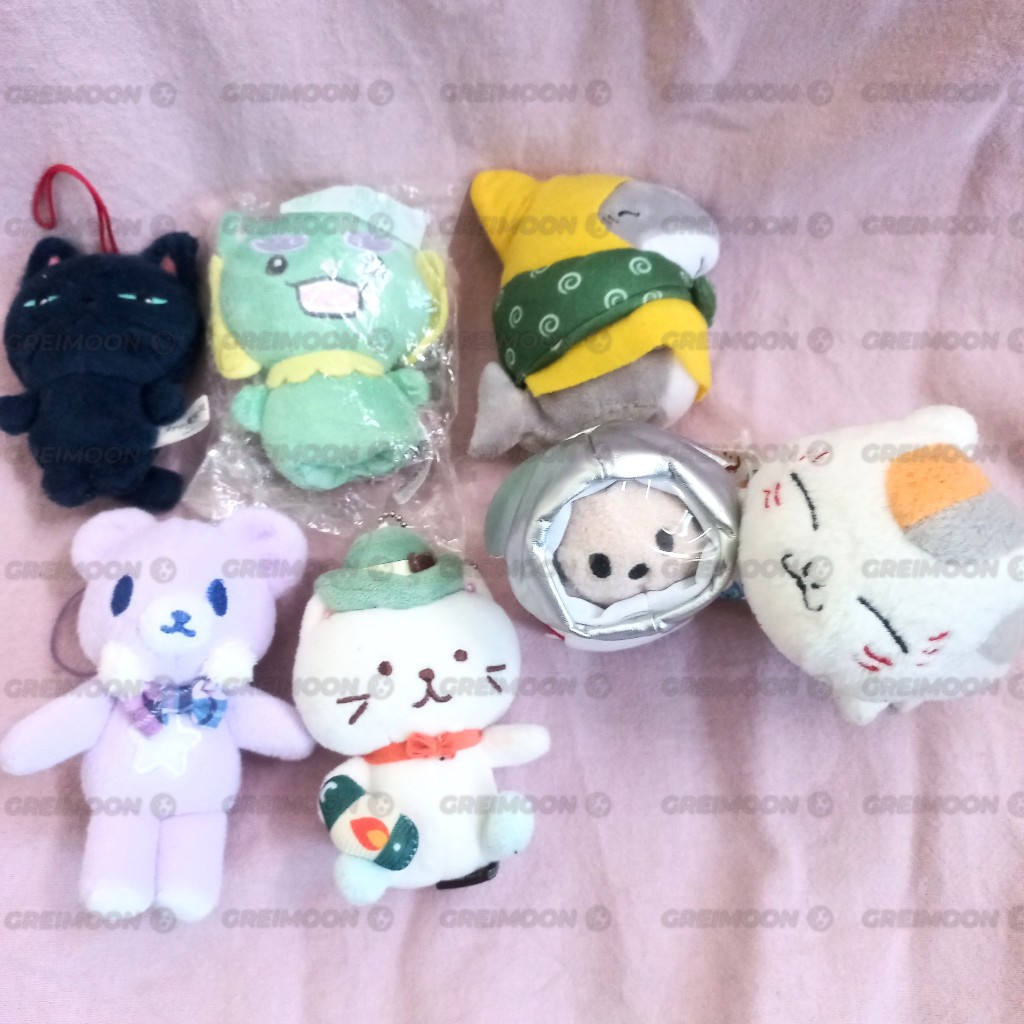 Gantungan & Boneka Kecil Kucing, Beruang, Hiu, Mikey, Nyanko