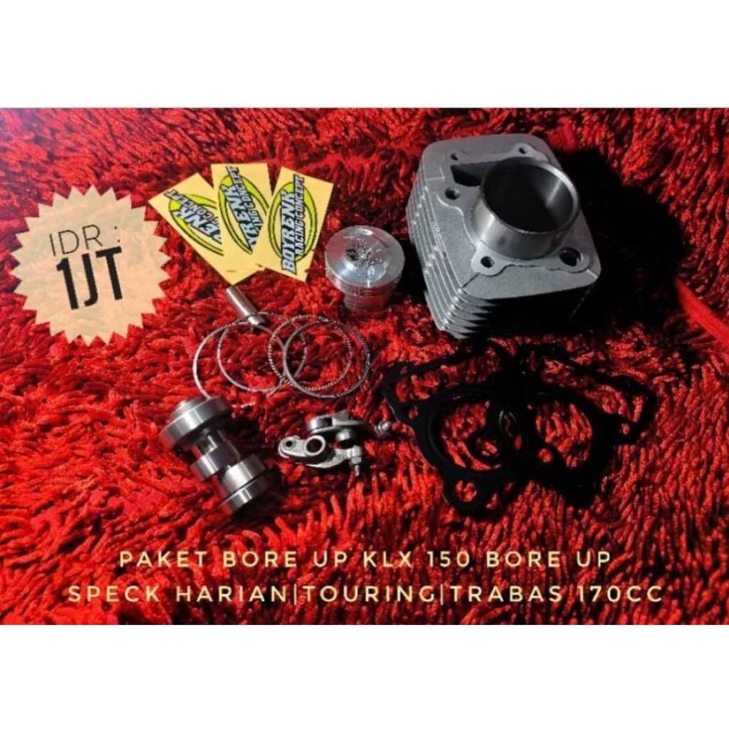 PAKET BORE UP HARIAN |TOURING| TRABAS KLX 150 BRC 170CC -BOYRENK OLSHOP_BRC
