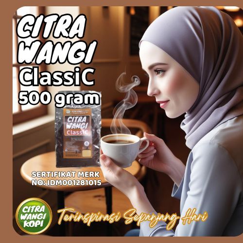 

kopi Bubuk Robusta Merk Citra Wangi Classic 500 gram