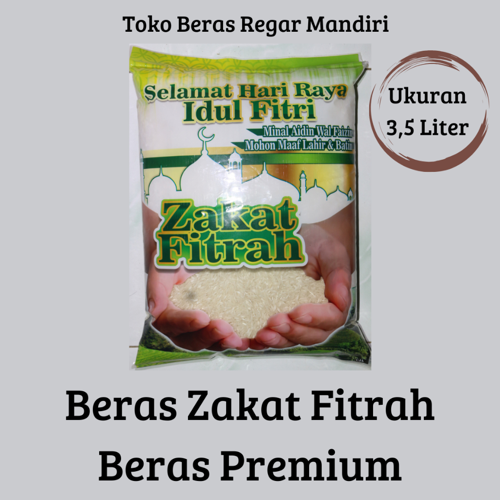 

Beras Zakat Fitrah 3,5 L liter Beras Premium 3.5 liter