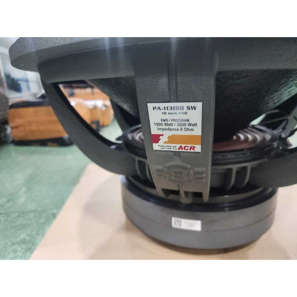 Speaker Subwofer 18 inch Acr Fabulous 113188 SW / 113188SW – Dobel Magnet