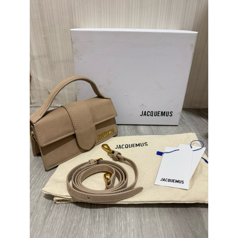 preloved tas jacquemus mini nude