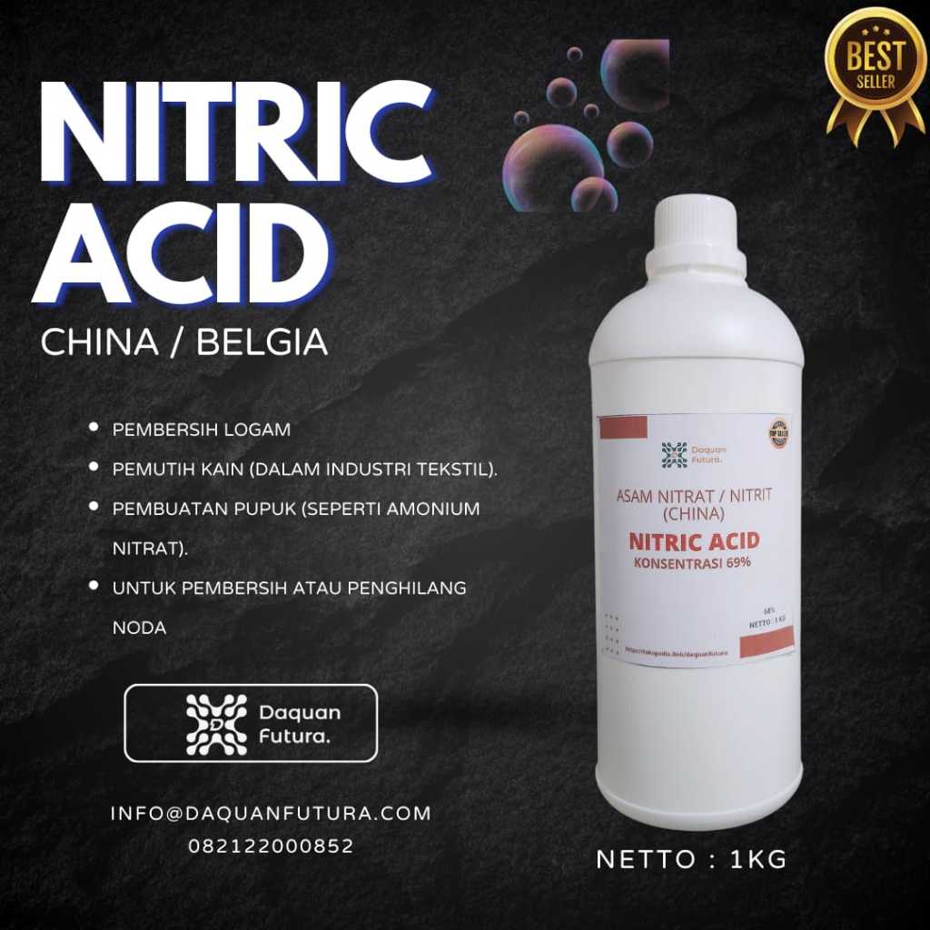 Nitric Acid 1KG 1 KG Asam Nitrit Nitrat HNO3