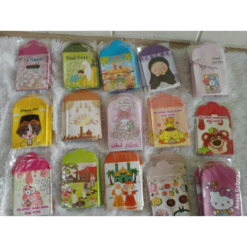 

AmploLebaran hari raya idul fitri isi 10pcs banyak motif yg beda beda, Angpao ramadhan 2025 terbaru