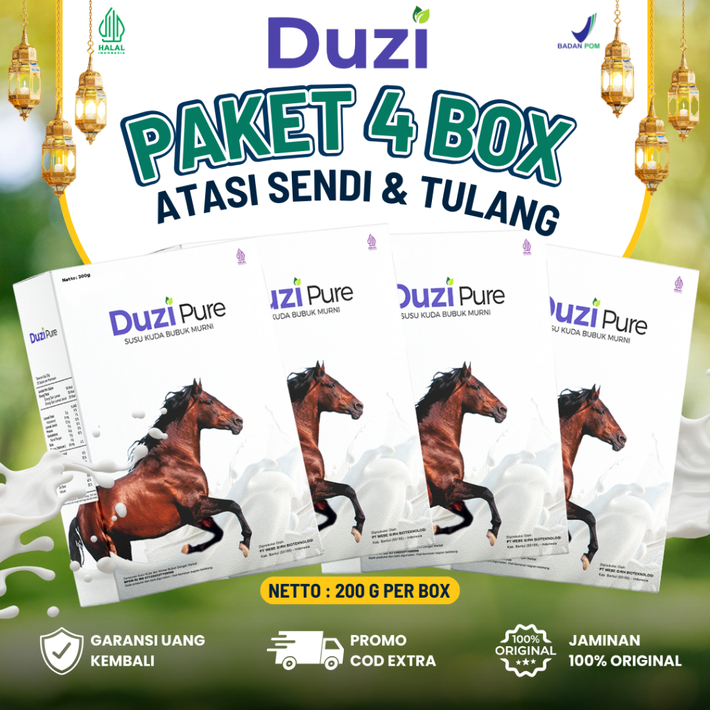 

(4 Box) Duzi Pure Susu Kuda Lombok Murni Original Duzipure 100% Original