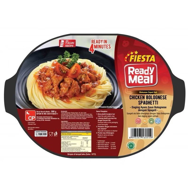 

Fiesta Spaghetti Chicken Bolognese /daging ayam dengan saus bologness