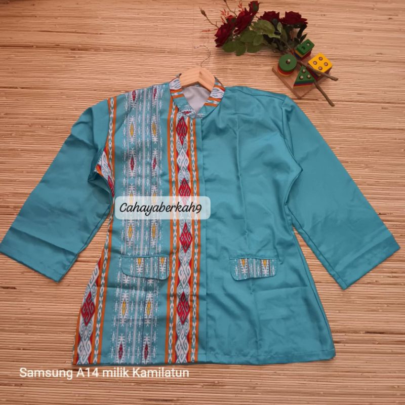 Bluss Wanita motif tenun All size LD 120