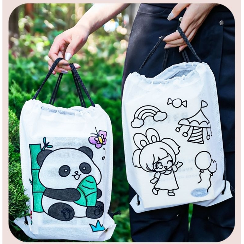 

Tas Coloring Goodie Bag Melukis DIY Tas Ulang Tahun Anak