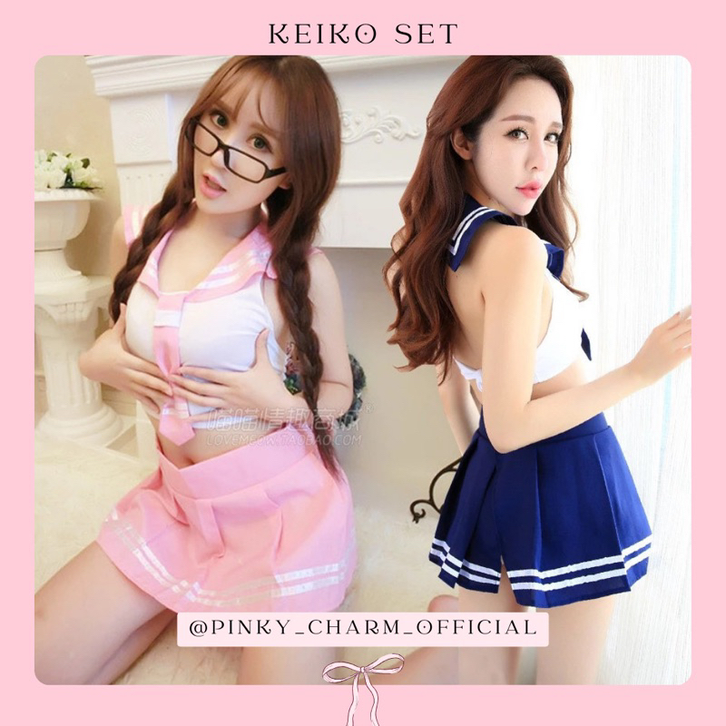 Keiko Set | cosplay seragam sekolah jepang gaun malam baju dinas seksi tank top wanita hadiah bridal