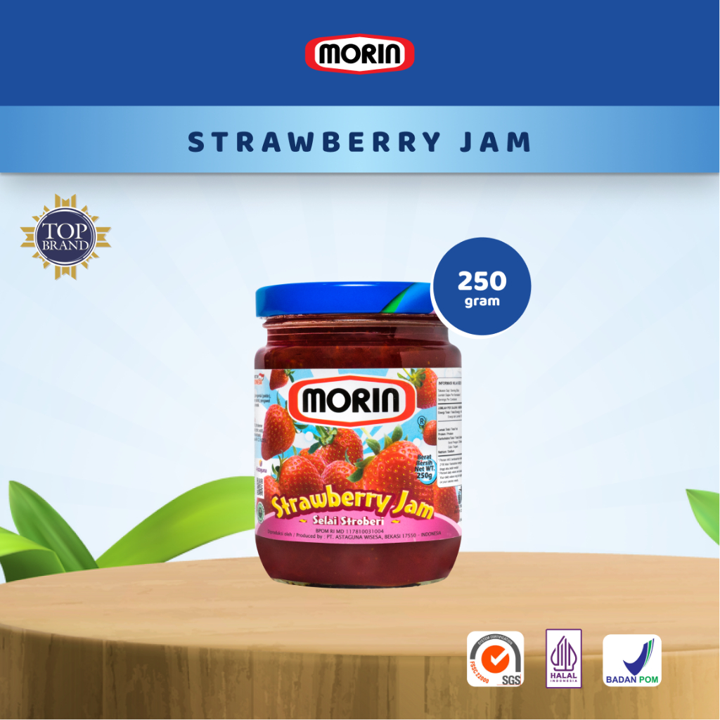 

Morin Selai Strawberry 250 Gr - Selai Buah Stroberi