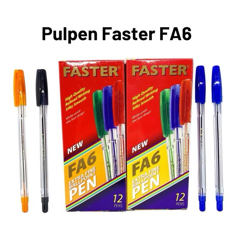 

PULPEN FASTER FA6 HARGA PERLUSIN 12 PCS CUMA